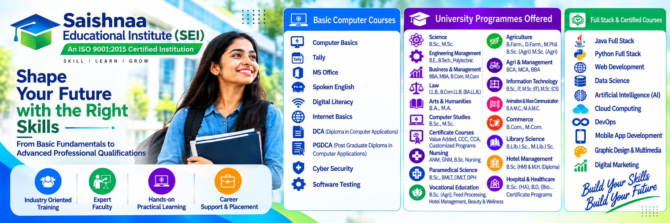 Saishnaa Educational Institute - Shape Your Future with the Right Skills